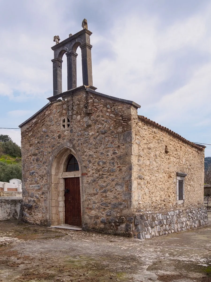 The stone chapel of Agios Georgios in Avdou