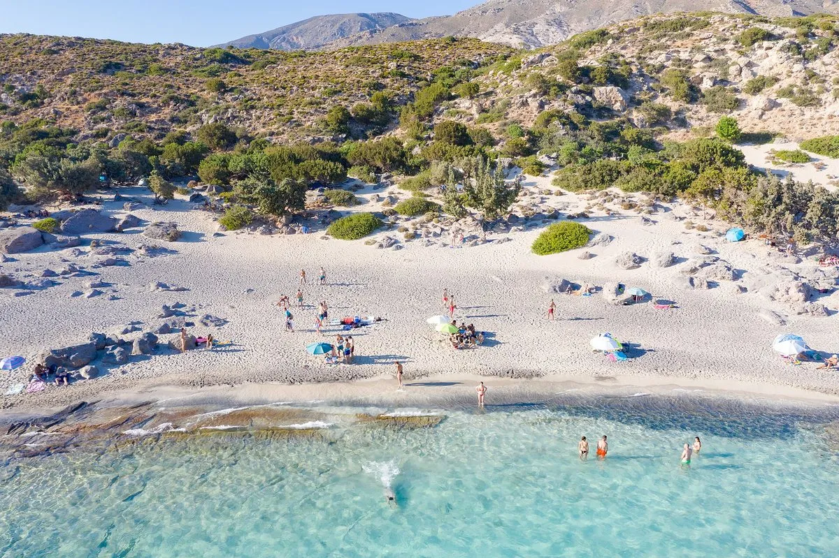 The clear shallows at ground level