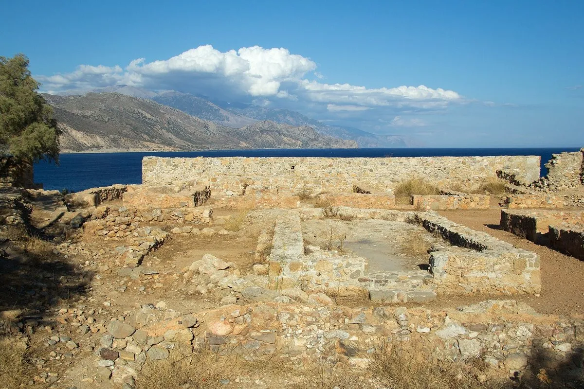 The Venetian kastro walls above the sea at Paleochora
