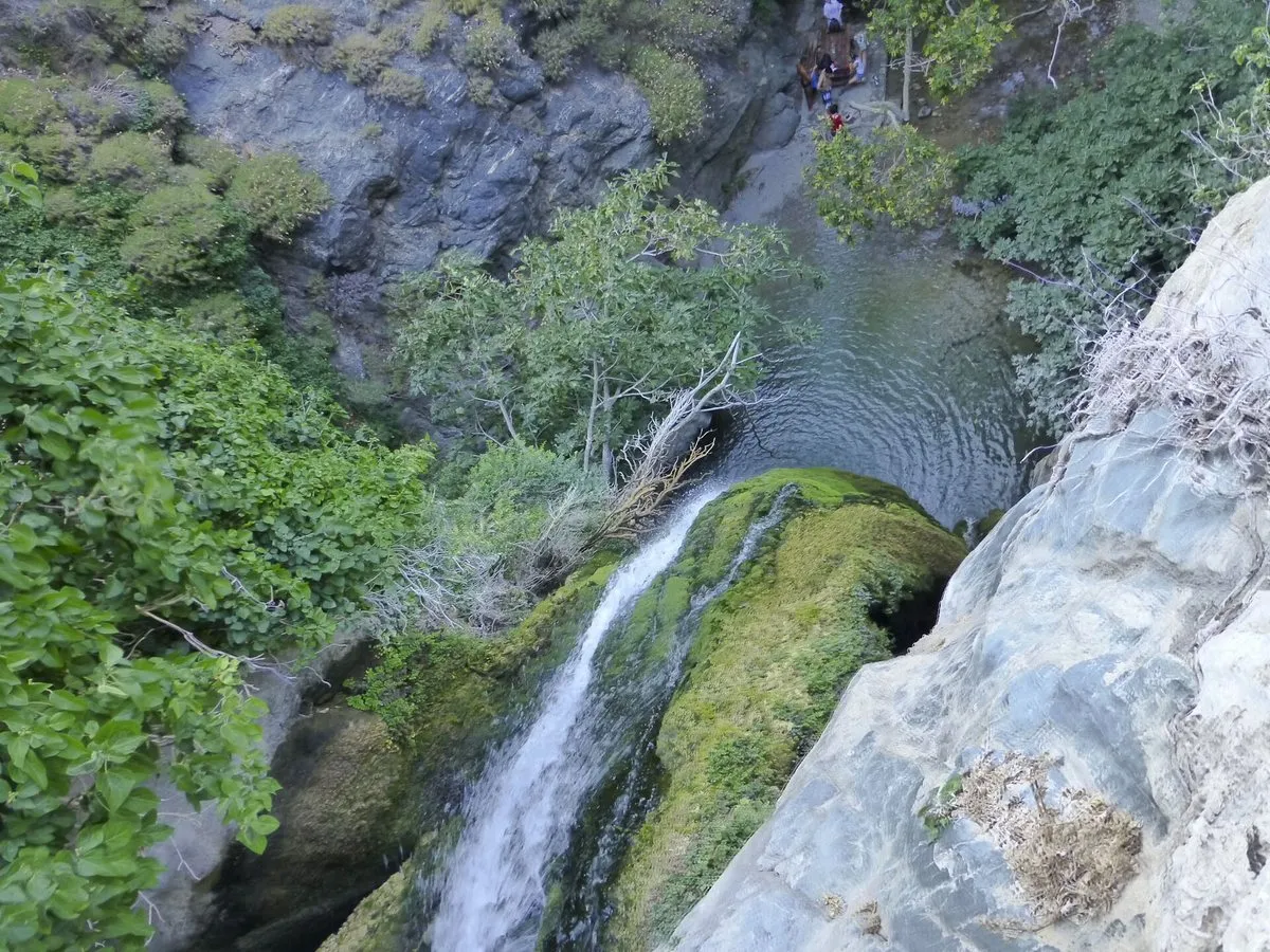 The pool below the fall, seen from the lip