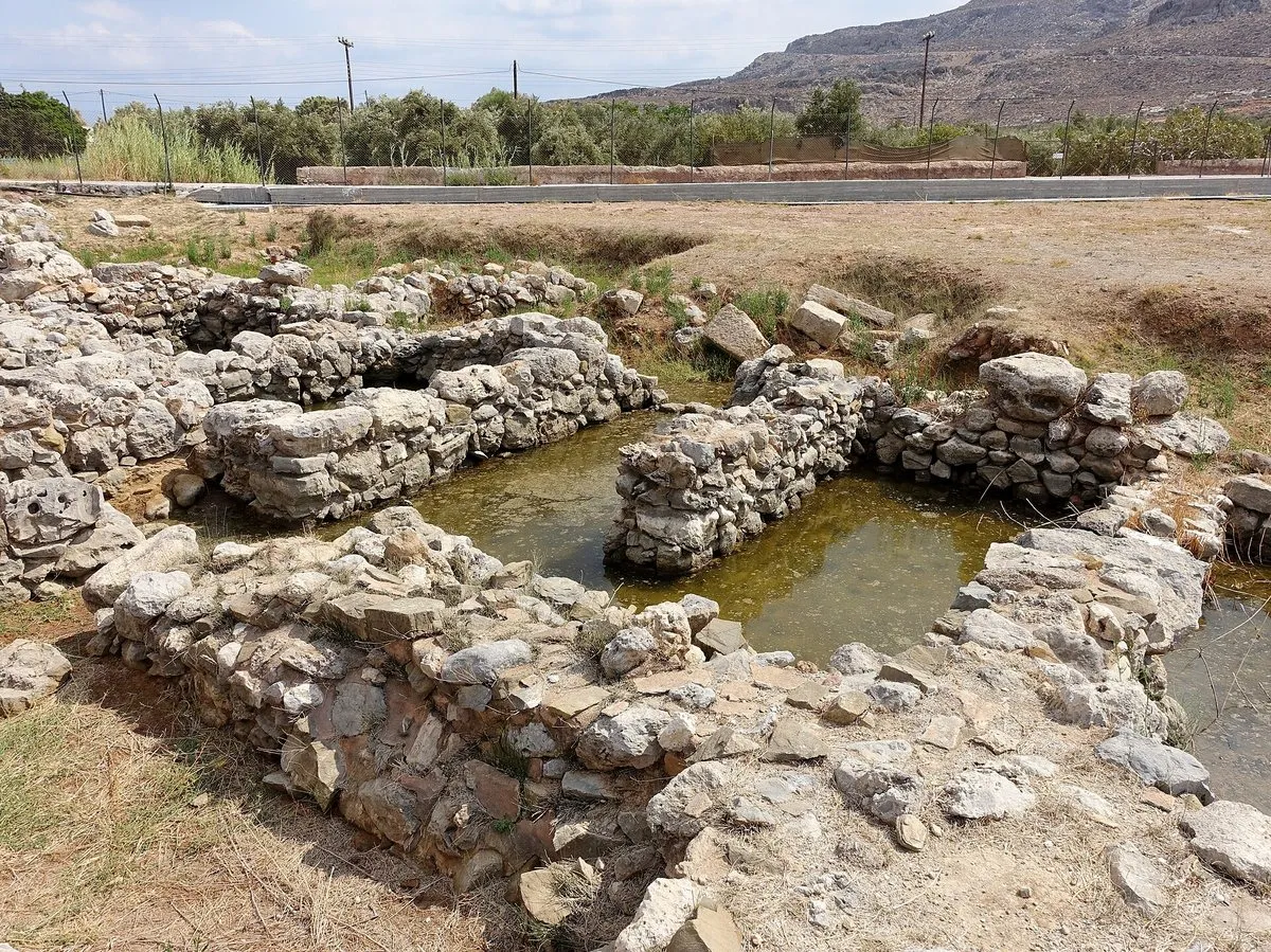 The Minoan palace foundations at Kato Zakros